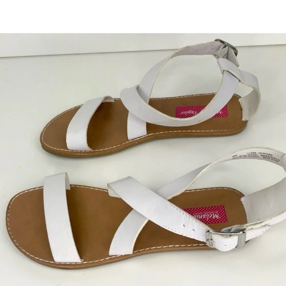 Melanie Taylor - White Strap Sandals